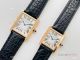 V8 Factory Cartier Tank Solo couple Watches Quartz Rose Gold case (2)_th.jpg